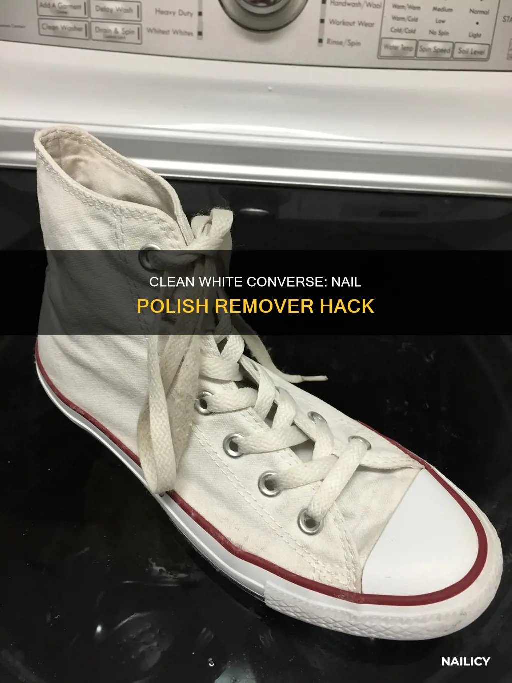 how to clean white converse nail polish remover