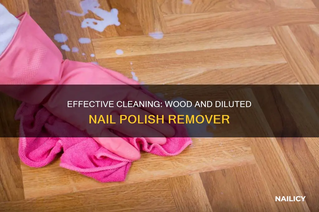 how to clean wood with nail polish remover diluted