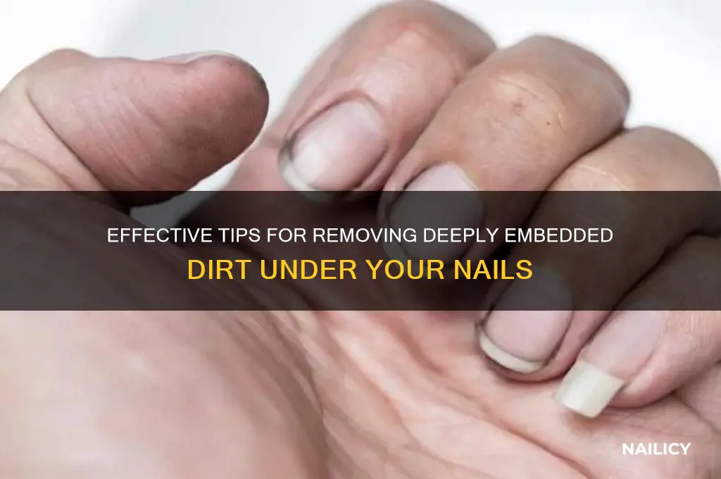 how to clena dirt deep under nails