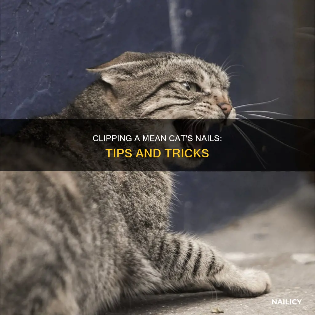 how to clip a mean cats nails