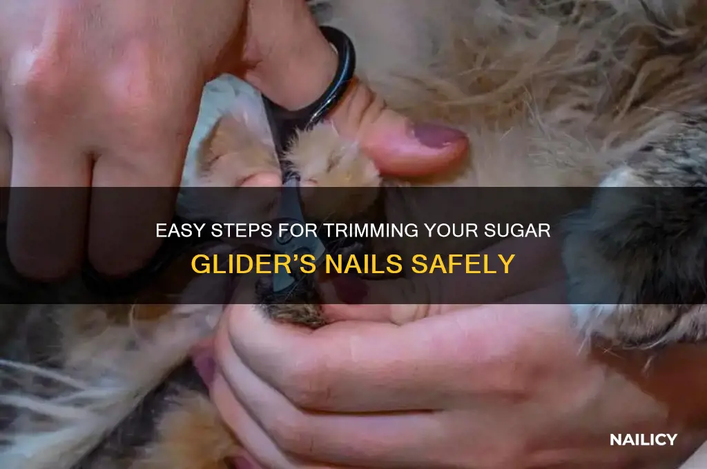 how to clip a sugar gliders nails