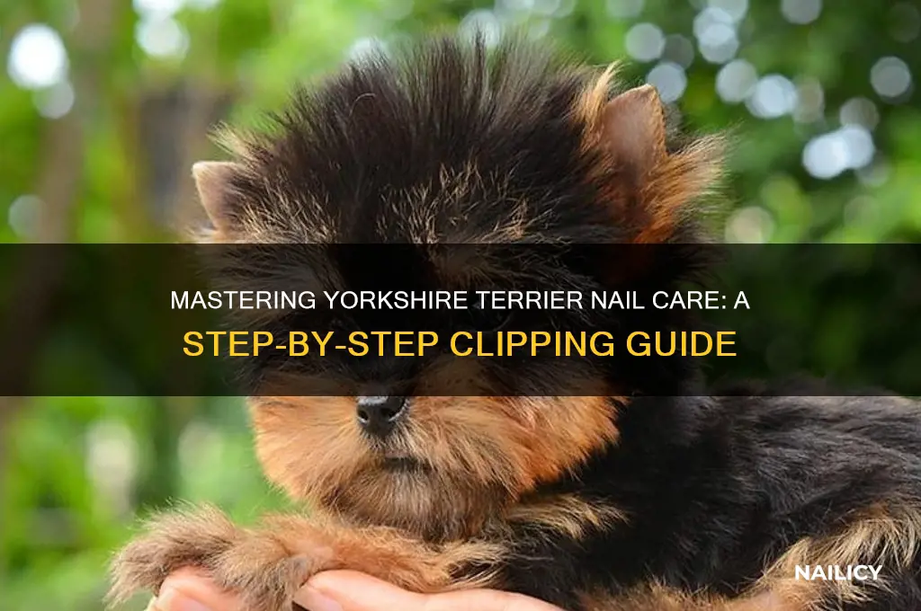 how to clip a yorkshire terriers nails