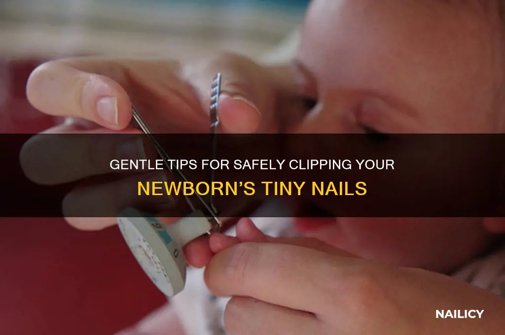 how to clip newborn nails