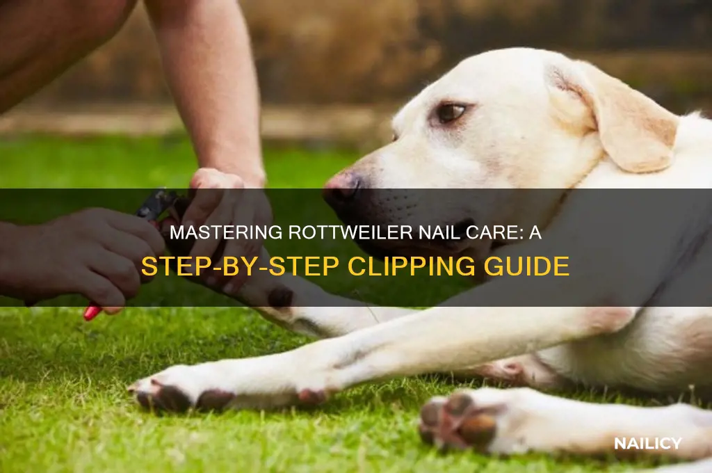 how to clip rottweilers nails