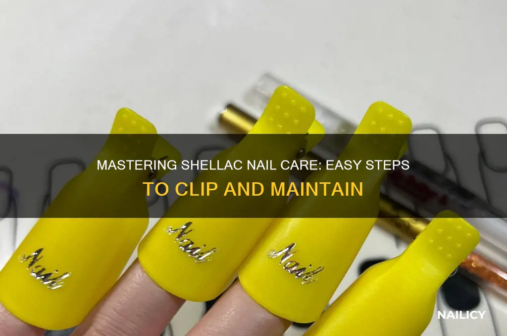 how to clip shellac nails