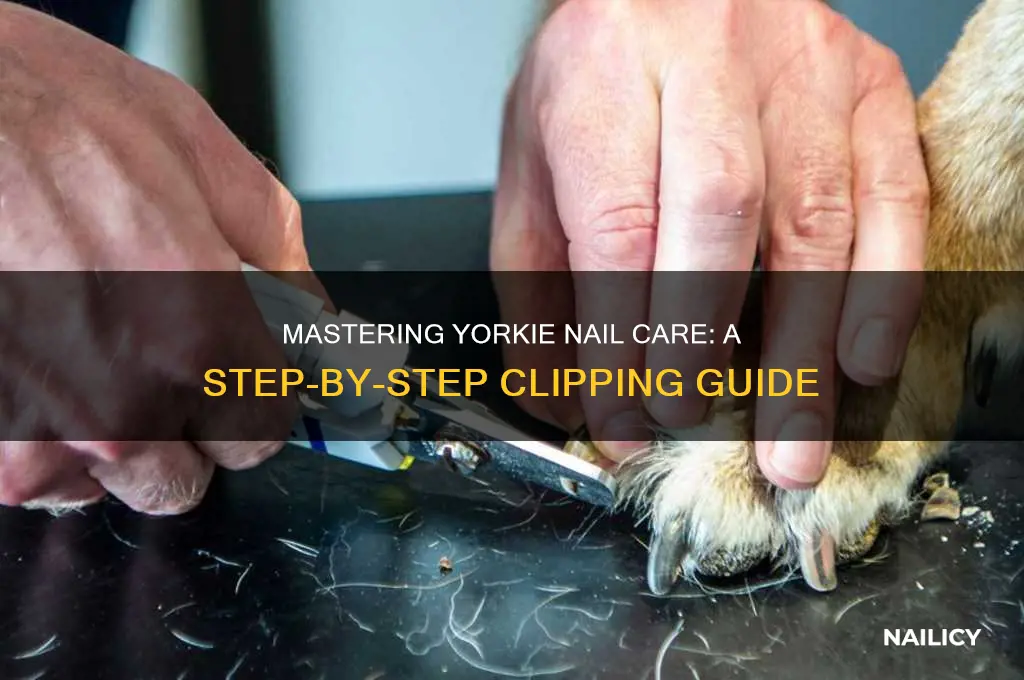 how to clip yorkies nails