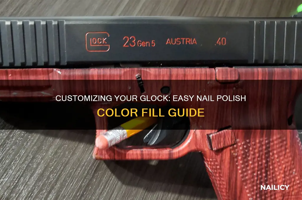 how to color fill glock with nail polish