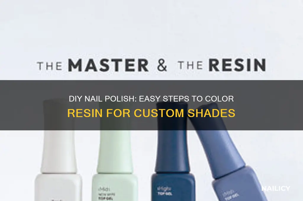 how to color resin diy nail polish