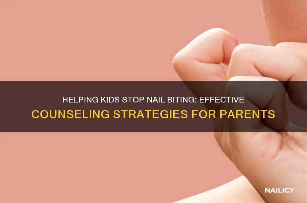 how to counsel children who bite their nails