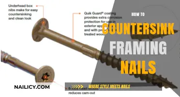 Mastering the Art of Countersinking Framing Nails: A Step-by-Step Guide