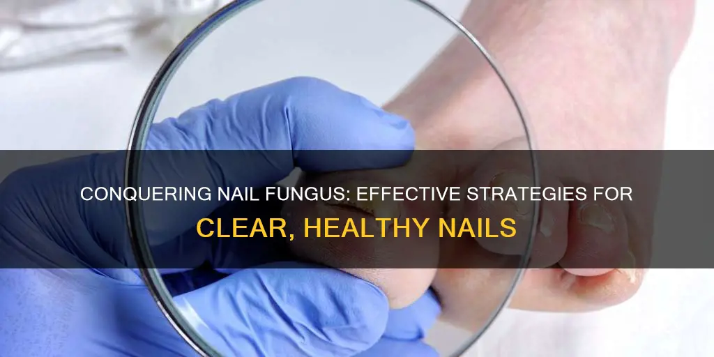 how to cover finger nail fungus