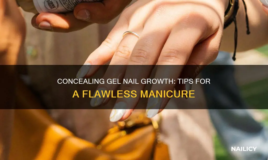 how to cover gel nail growth