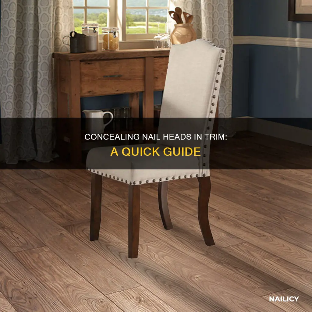 how to cover nail heads in trim
