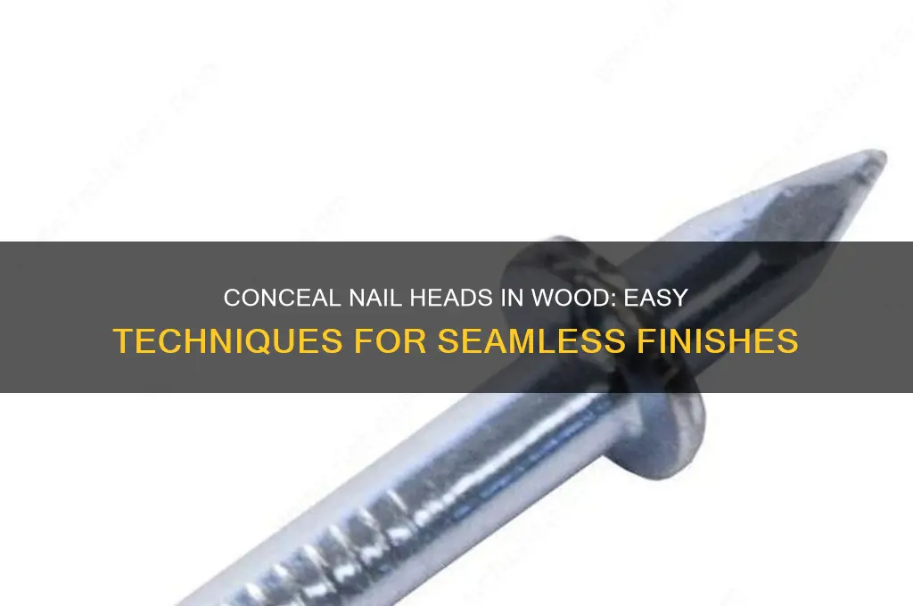 how to cover nail heads in wood
