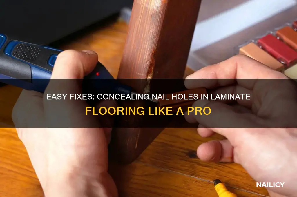 how to cover nail holes in laminate flooring