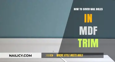 Quickly Cover Nail Holes in Your MDF Trim