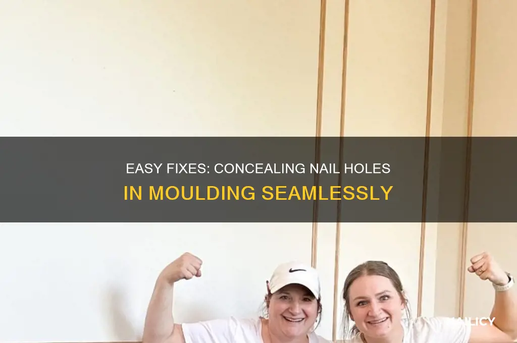 how to cover nail holes in moulding