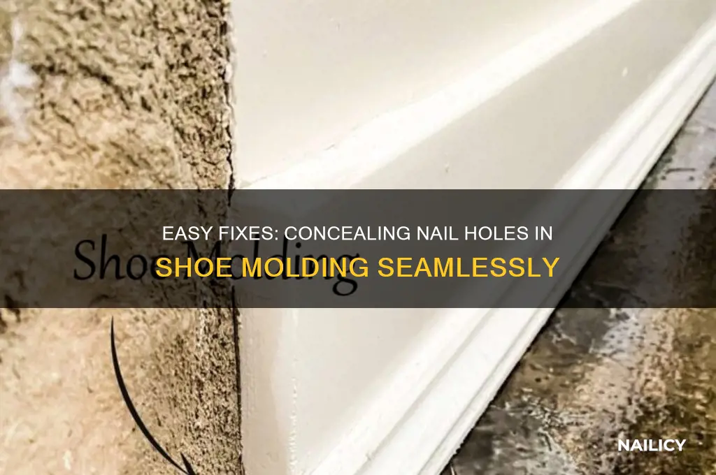 how to cover nail holes in shoe molding