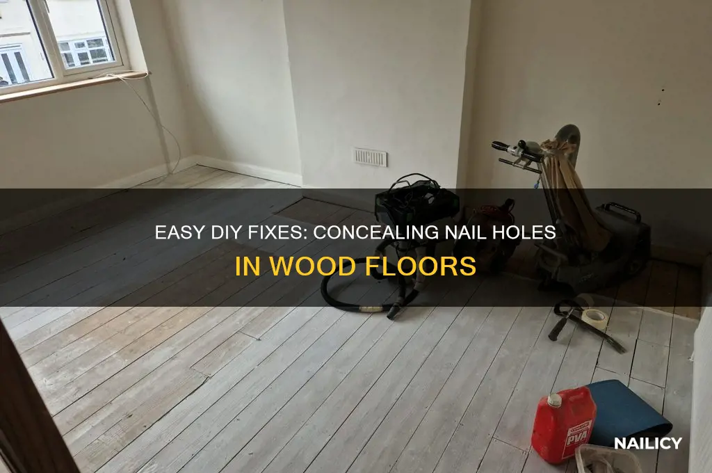 how to cover nail holes in wood floors