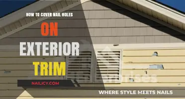 Quickly Cover Exterior Trim Nail Holes