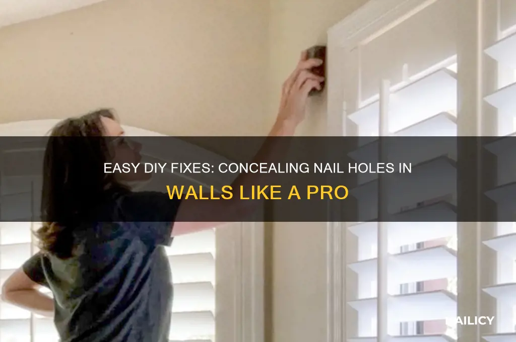 how to cover nail holes