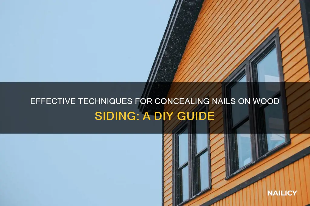 how to cover nails on wood siding