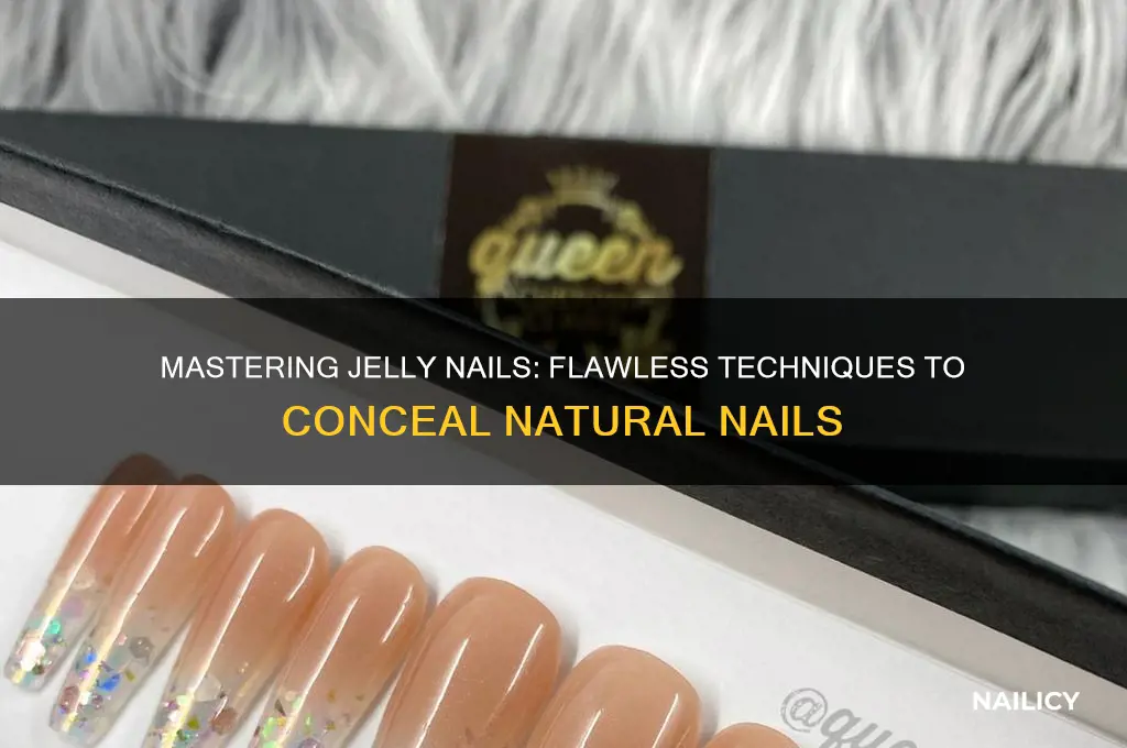 how to cover nails under jelly nails