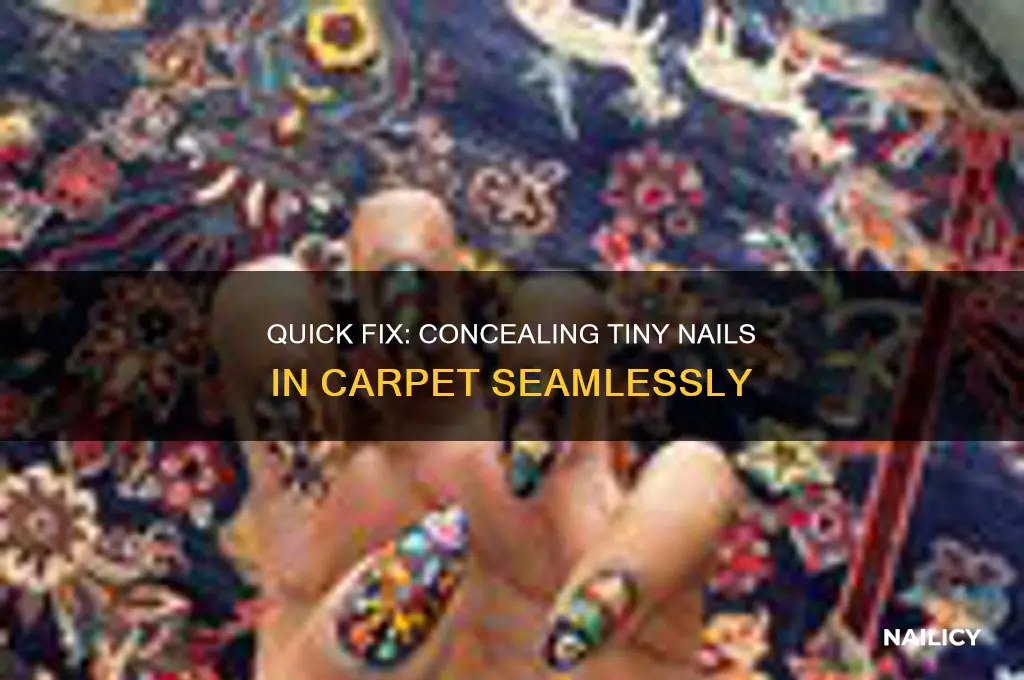 how to cover tiny nail in carpet