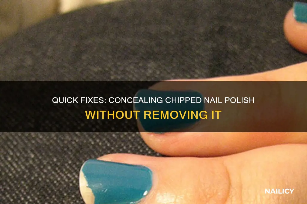 how to cover up nail polish without taking it off