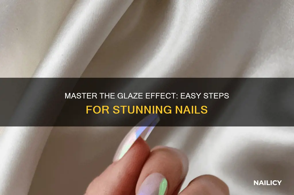 how to create a glaze effect nail