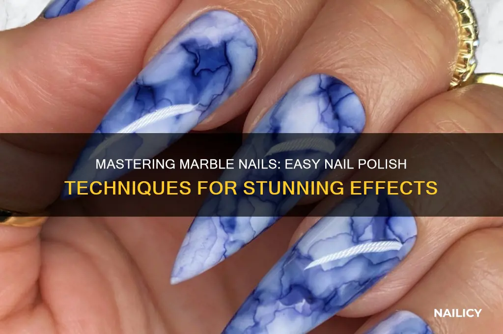 how to create a marble effect with nail polish