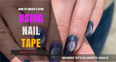 DIY Starry Nails: A Simple Guide Using Nail Tape