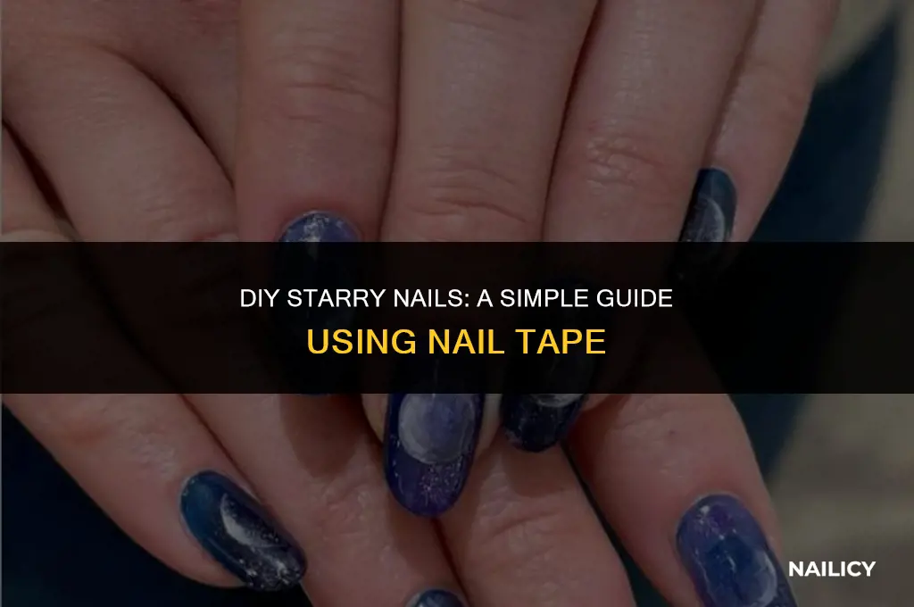 how to create a star using nail tape