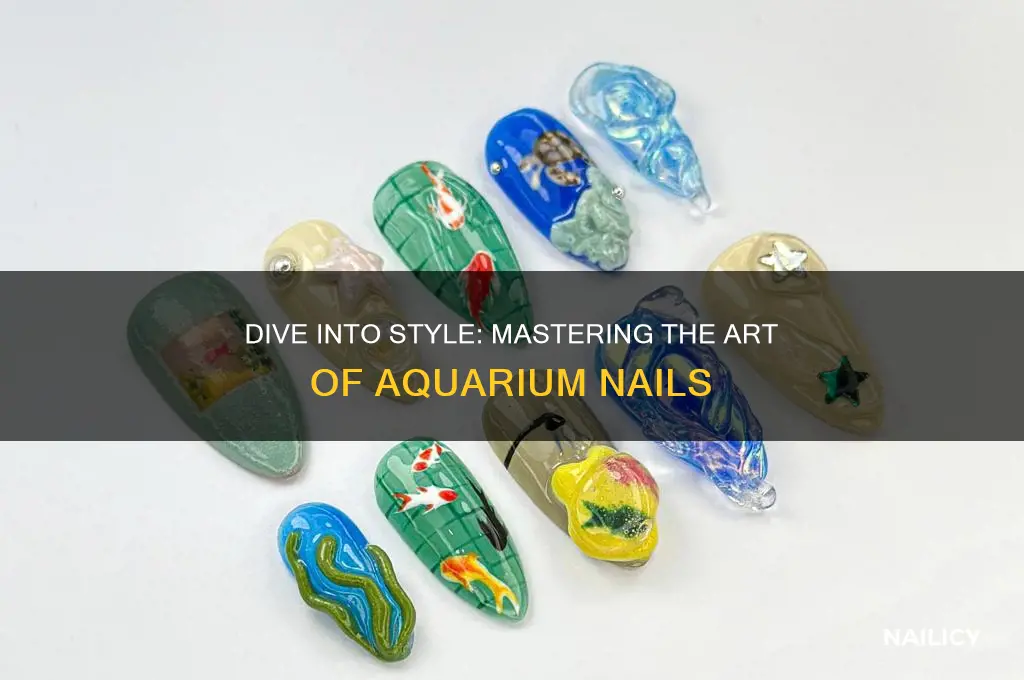 how to create aquarium nails