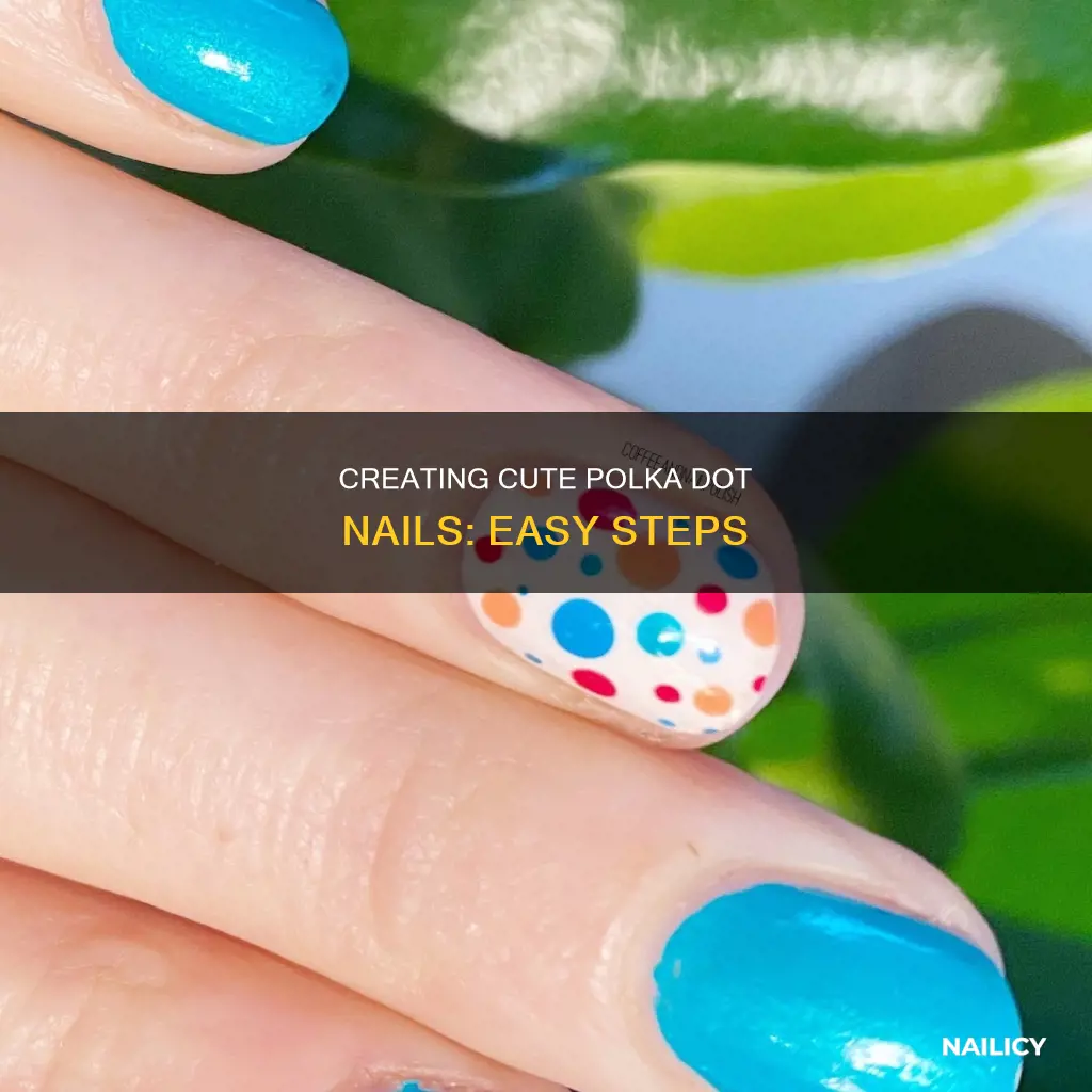 how to create easy polka dot cute nails