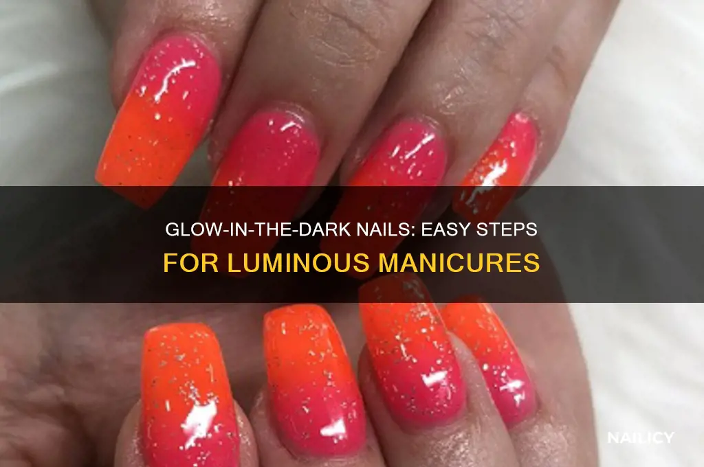 how to create glow in the dark nails
