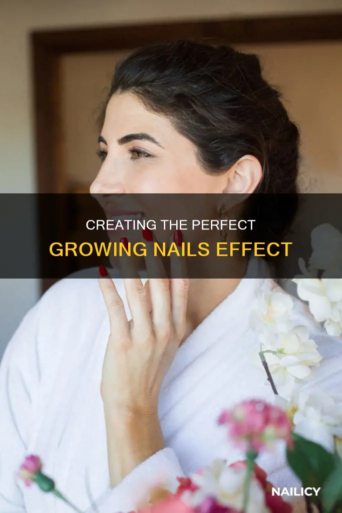 how to create growing nails special effect