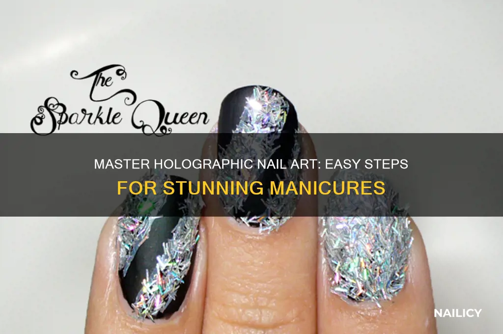 how to create holographic nails