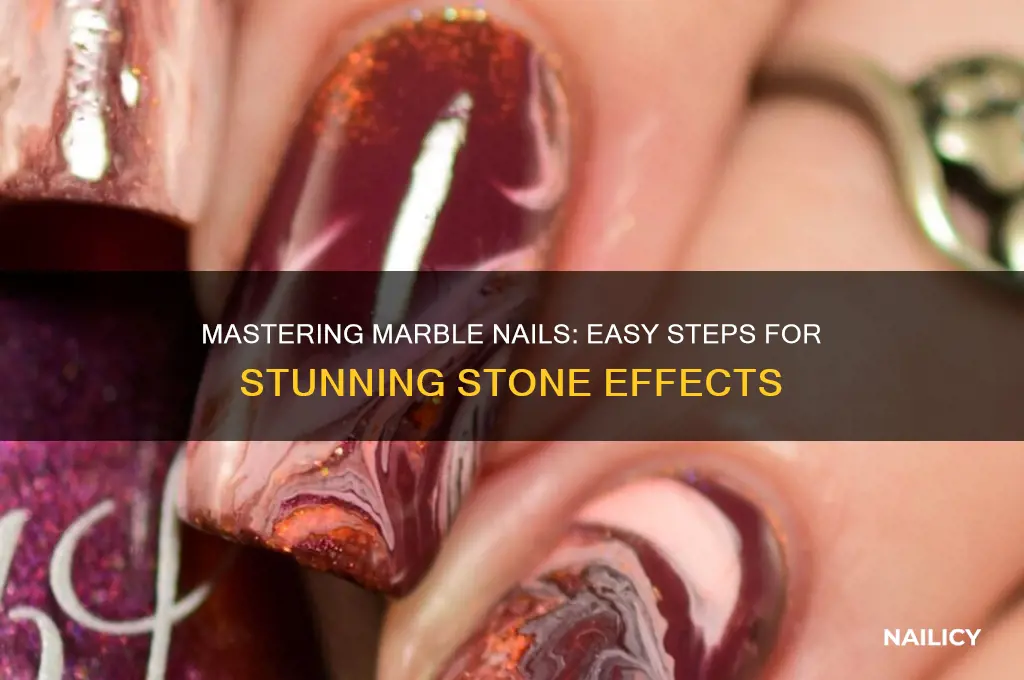 how to create marble effect on nails