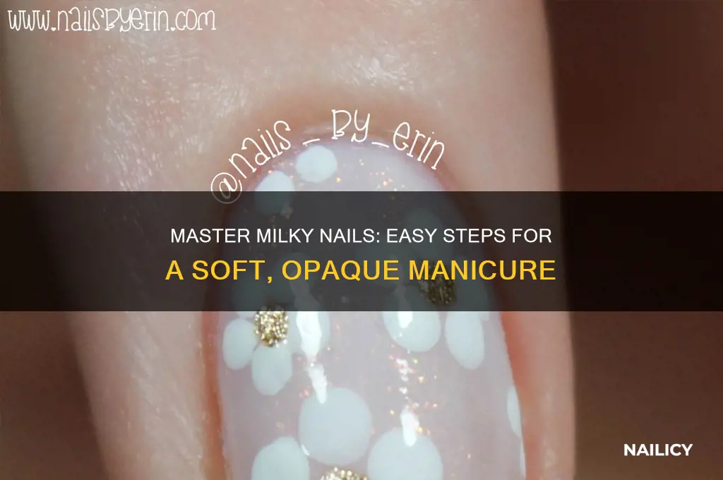 how to create milky nails