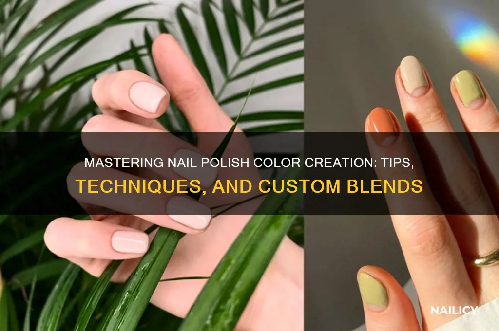 how to create nail polish colors