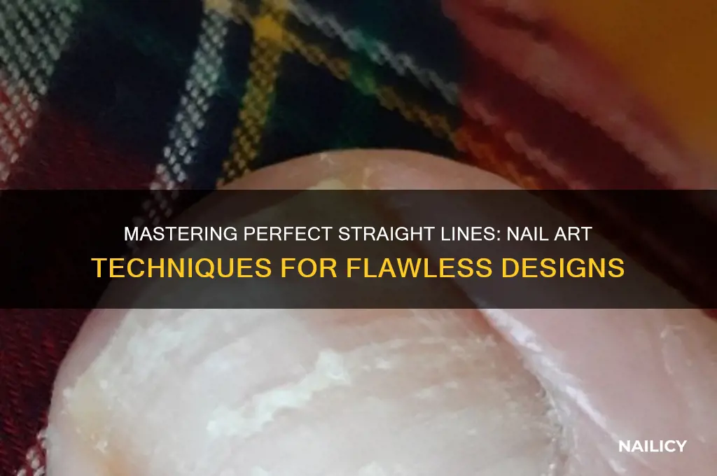 how to create straight lines on nails