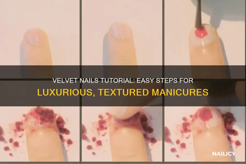how to create velvet nails