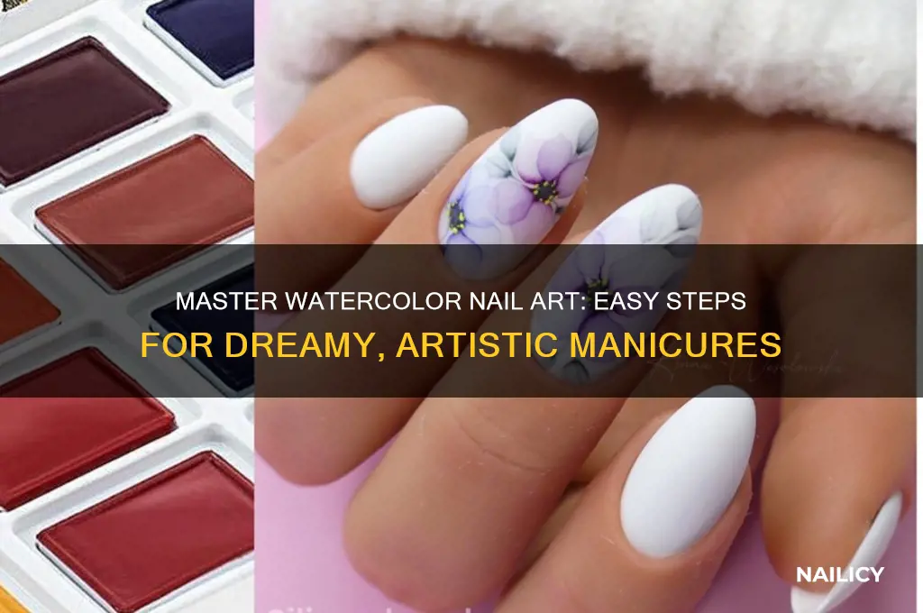 how to create watercolor nails