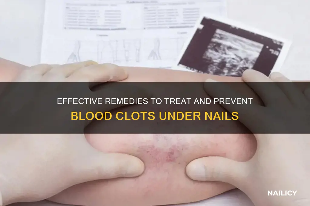 how to cure blood clot in nail