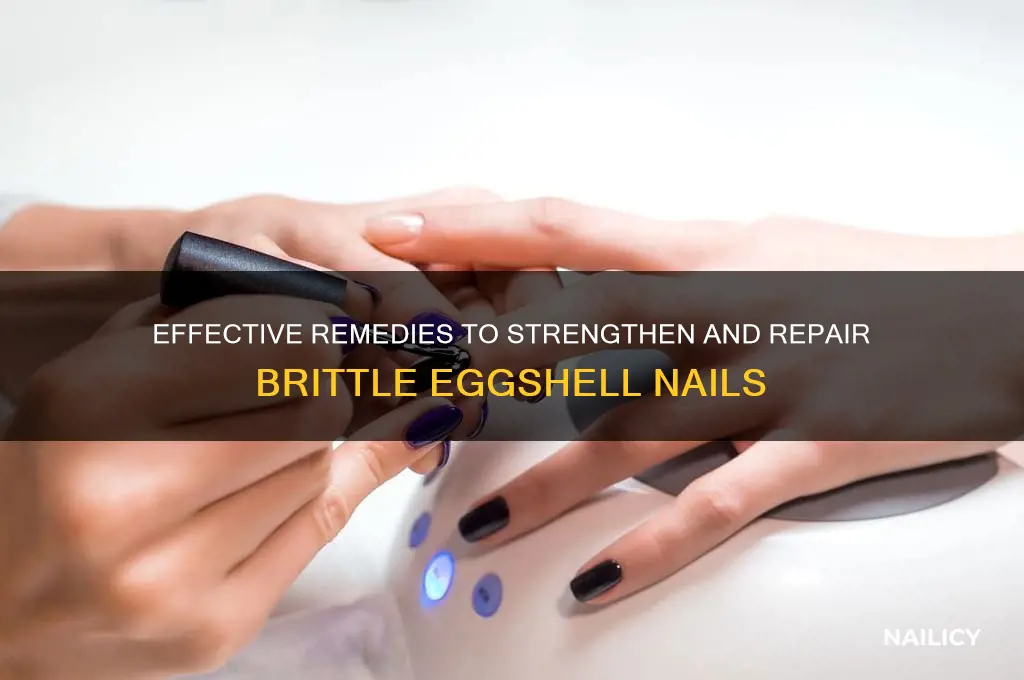 how to cure eggshell nails