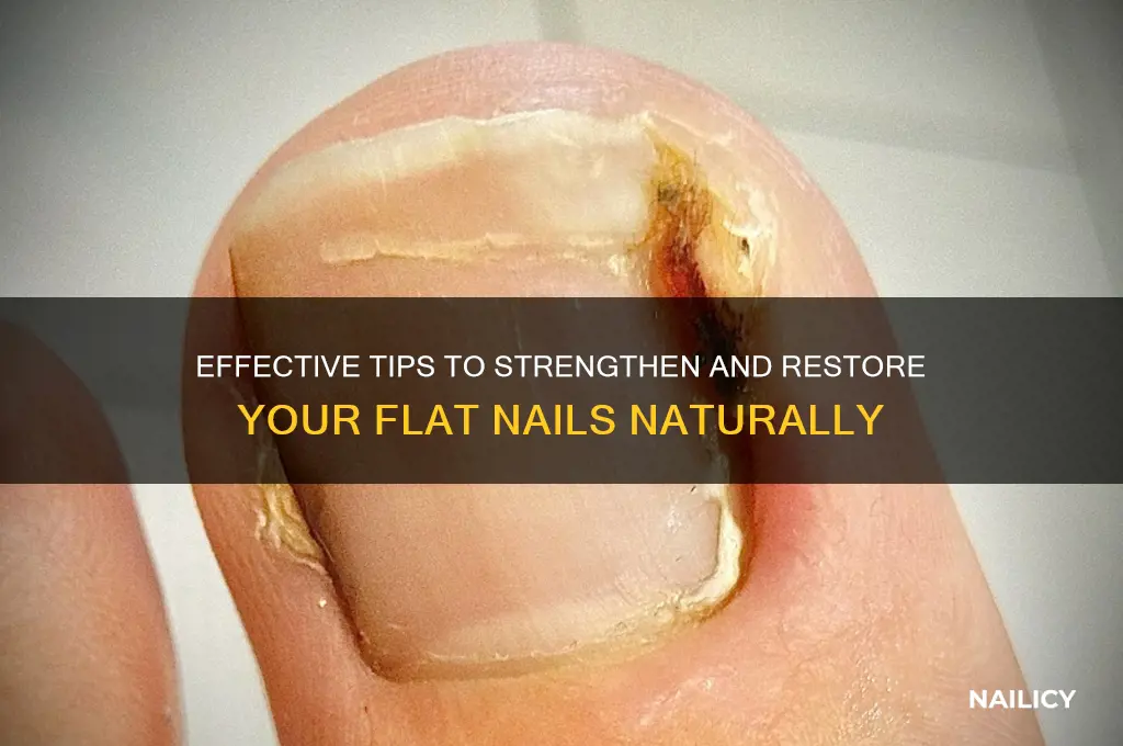 how to cure flat nails
