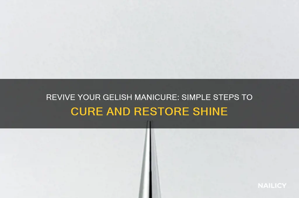 how to cure gelish nail polish