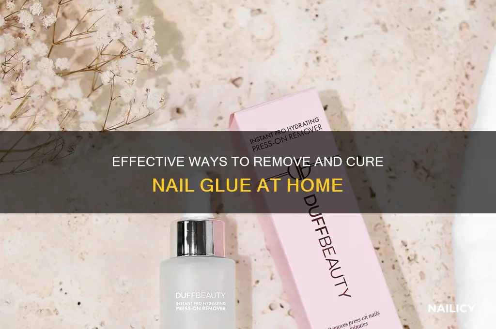 how to cure nail glue