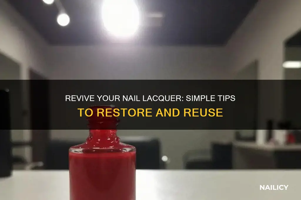 how to cure nail lacquer